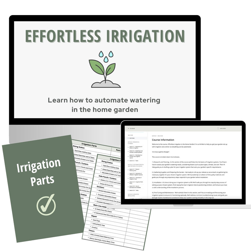 Course: Effortless Irrigation